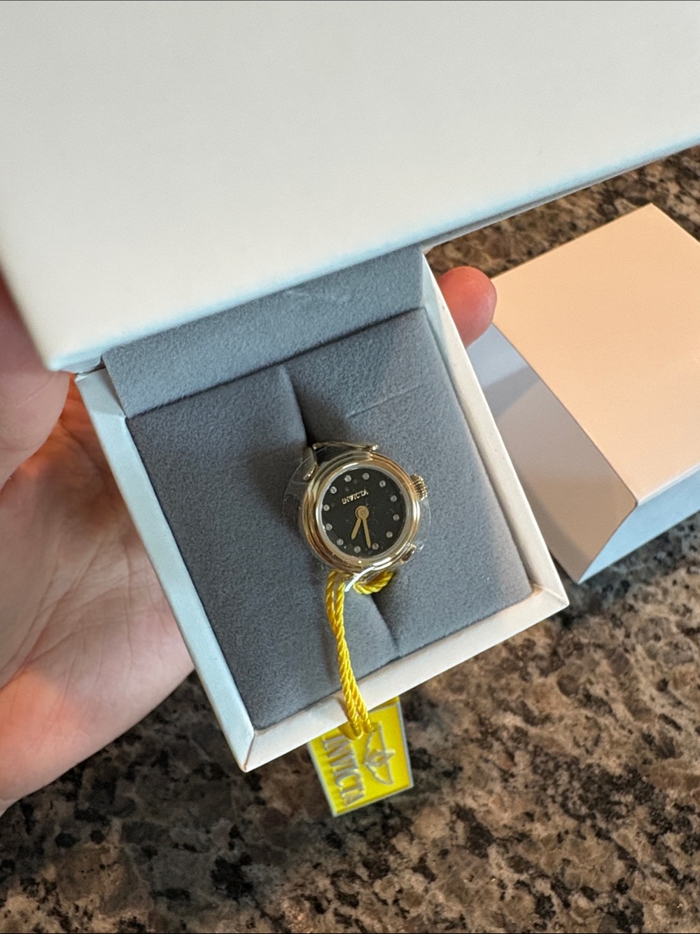 NWT Invicta Angel
Lumalink Women's Ring Watch
- 17.5mm, Gold - Picture 2 of 8